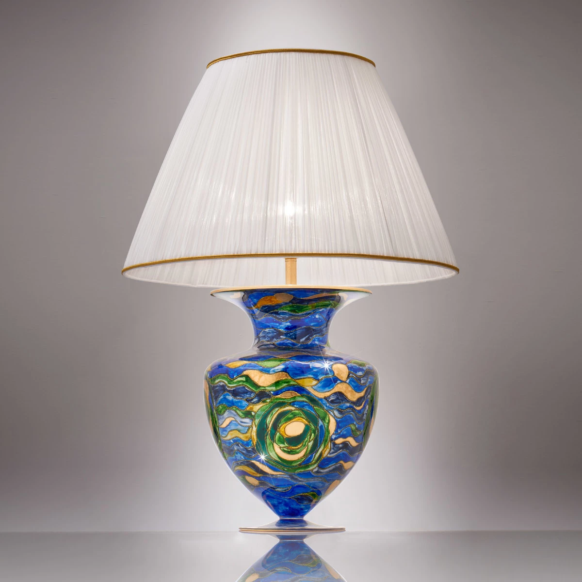 Kolarz® Tischleuchte Anfora in Aqua Blue, Höhe 90cm 5 Kolarz® Tischleuchte Anfora in Aqua Blue, Höhe 90cm – Bild 3