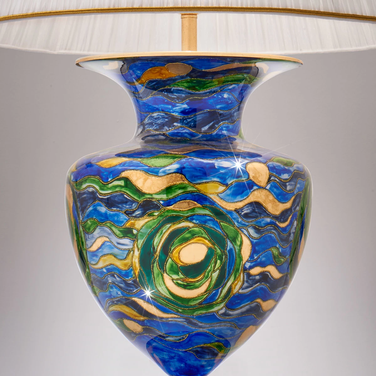 Kolarz® Tischleuchte Anfora in Aqua Blue, Höhe 90cm 7 Kolarz® Tischleuchte Anfora in Aqua Blue, Höhe 90cm – Bild 5