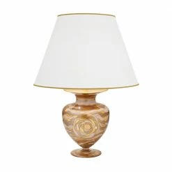 Kolarz® Tischleuchte Anfora in Aqua Champagne 65cm