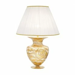 Kolarz® Tischleuchte Anfora in Aqua Champagne, 90cm