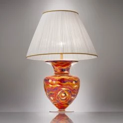 Kolarz® Tischleuchte Anfora in Aqua Red/ Gold 90cm 10 Kolarz® Tischleuchte Anfora in Aqua Red/ Gold 90cm -Tischleuchten Verkäufe kolarztischleuchte anfora aqua redgold 0415 71L RV f2 kolarz 041571lrv