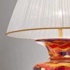 Kolarz® Tischleuchte Anfora in Aqua Red/ Gold 90cm 11 Kolarz® Tischleuchte Anfora in Aqua Red/ Gold 90cm -Tischleuchten Verkäufe kolarztischleuchte anfora aqua redgold 0415 71L RV f3 kolarz 041571lrv