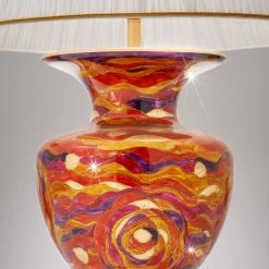 Kolarz® Tischleuchte Anfora in Aqua Red/ Gold 90cm 12 Kolarz® Tischleuchte Anfora in Aqua Red/ Gold 90cm -Tischleuchten Verkäufe kolarztischleuchte anfora aqua redgold 0415 71L RV f4 kolarz 041571lrv