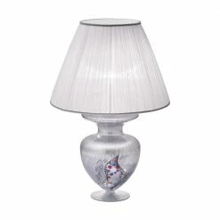 Kolarz® Tischleuchte Anfora in Kiss Silver, Höhe 65cm