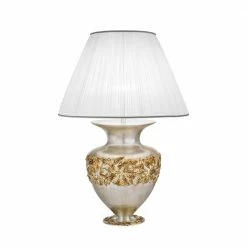 Kolarz® Tischleuchte Anfora in Libertà Silver/Antique, 90cm