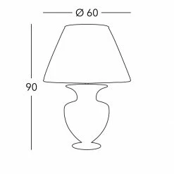 Kolarz® Tischleuchte Anfora in Libertà White/Antique, Höhe 90cm -Tischleuchten Verkäufe kolarztischleuchte anfora libertwhiteantiqueh90cm 0423 71L WA s1 kolarz 042371lwa