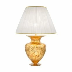 Kolarz® Tischleuchte Anfora in Medici Gold, Höhe 90cm