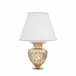 Kolarz® Tischleuchte Anfora in Medici Silver, Höhe 65cm