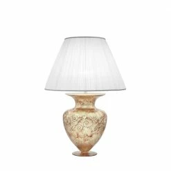 Kolarz® Tischleuchte Anfora in Medici Silver, Höhe 90cm