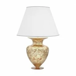 Kolarz® Tischleuchte Anfora in Medici Silver, Höhe 90cm