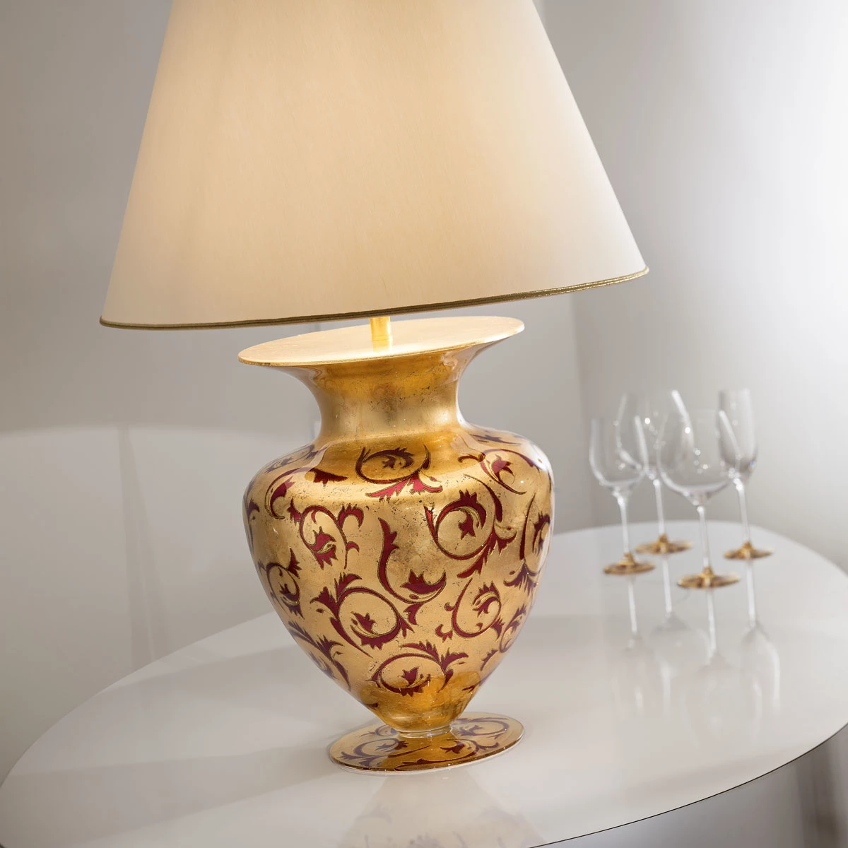 Kolarz® Tischleuchte Anfora in Toscana Gold/Red, Höhe 90cm 4 Kolarz® Tischleuchte Anfora in Toscana Gold/Red, Höhe 90cm – Bild 2