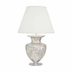 Kolarz® Tischleuchte Anfora in Toscana Silver/Chrom, Höhe 90cm