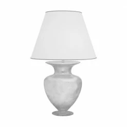Kolarz® Tischleuchte Anfora, in Leaf Silver, Höhe 90cm