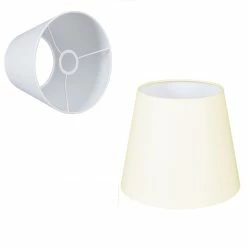 URBAN Konischer Lampenschirm E27 Fassung creme oder weiß Ø 22cm
