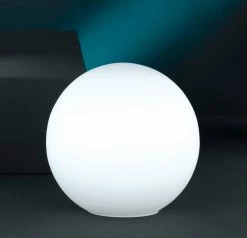 Fischer & Honsel Tischleuchte, Kugel, Fassung E27 für LED, weißes Opalglas, 3 Größen