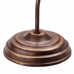 LHG Lights Landhaus Tischleuchte mit Glasschirm weiß matt braun antik Tischlampe mit Schalter 23 x 39 cm -Tischleuchten Verkäufe landhaus tischleuchte mit glasschirm 126123b L lhg 12612