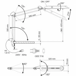 Jakob Maul LED Schreibtischklemmleuchte, technisch, LED Tageslicht, 3 Farben 9 Jakob Maul LED Schreibtischklemmleuchte, technisch, LED Tageslicht, 3 Farben -Tischleuchten Verkäufe led schreibtischklemmleuchtetechnischled tageslichtfarben 1400611 jakobmaul