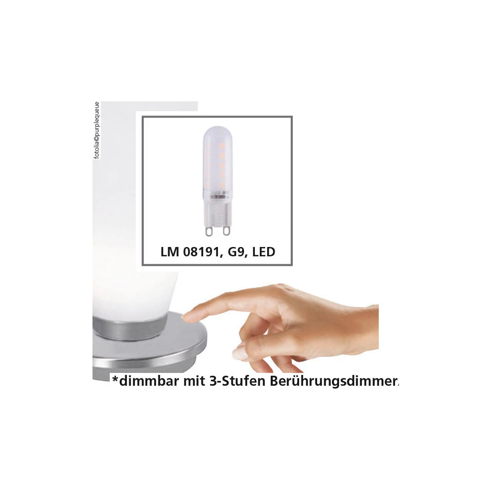 Paul Neuhaus LED Tischleuchte kugelförmig mit 3-Stufen Touchdimmer, 3 Watt warmweiß, Opalglas, in 3 Farben 7 Paul Neuhaus LED Tischleuchte kugelförmig mit 3-Stufen Touchdimmer, 3 Watt warmweiß, Opalglas, in 3 Farben – Bild 5