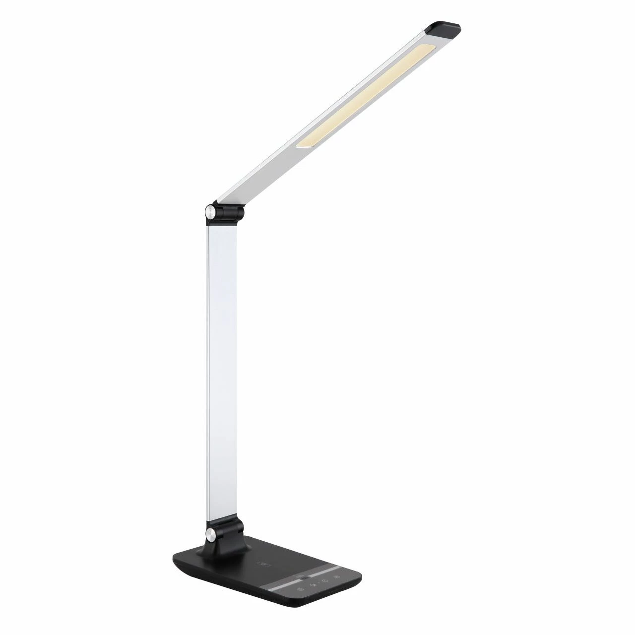 GLOBO LED Tischleuchte Lampe mit Sensor CCT-LichtfarbsteuerungWireless charging USB Anschluss Gesten-Dimmer Tischlampe silberfarben und schwarz 3 GLOBO LED Tischleuchte Lampe mit Sensor CCT-LichtfarbsteuerungWireless charging USB Anschluss Gesten-Dimmer Tischlampe silberfarben und schwarz