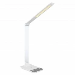 GLOBO LED Tischleuchte Lampe mit Sensor CCT-LichtfarbsteuerungWireless charging USB Anschluss Gesten-Dimmer Tischlampe silberfarben und weiß