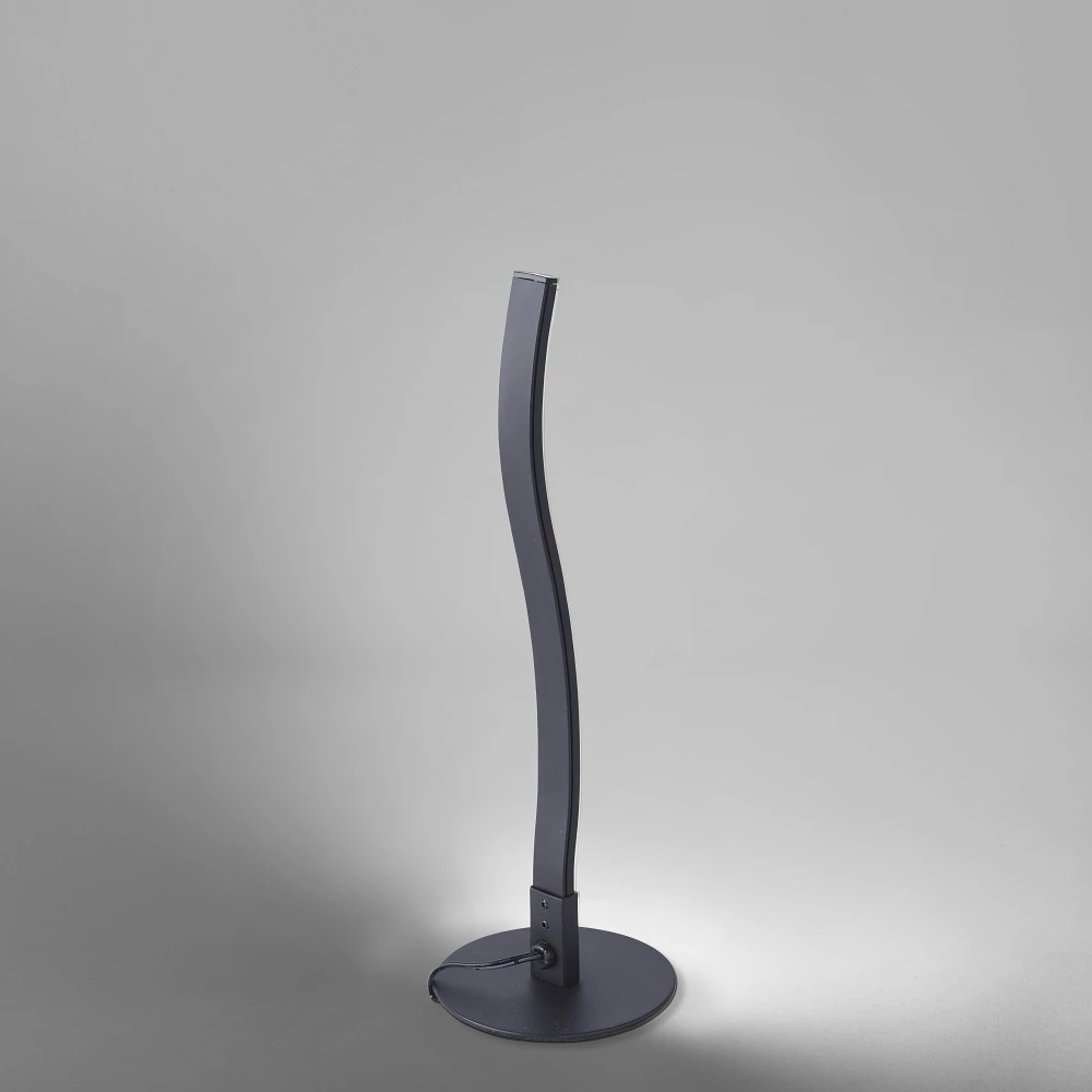 Leuchten Direkt LED Tischleuchte Wave, schwarz, Schnurschalter, warmweiß, modern, Design 7 Leuchten Direkt LED Tischleuchte Wave, schwarz, Schnurschalter, warmweiß, modern, Design – Bild 5