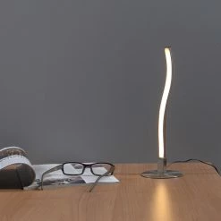 Leuchten Direkt LED Tischleuchte, Schreibtischleuchte, Schnurschalter