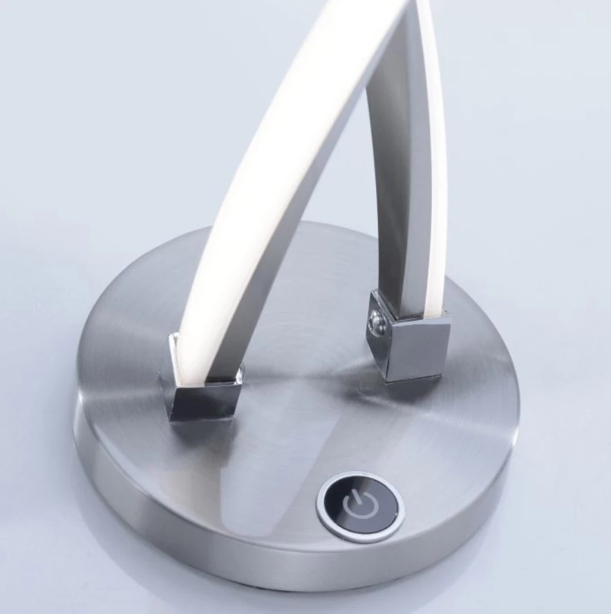 Paul Neuhaus LED Tischleuchte, Stahl- o. Goldfarbig, Touchdimmer, warmweiß 5 Paul Neuhaus LED Tischleuchte, Stahl- o. Goldfarbig, Touchdimmer, warmweiß – Bild 3