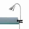 Trio LED-Klemmleuchte, Nickel-matt -Tischleuchten Verkäufe ledklemmleuchtenickelmatt 90861 trio 528380107