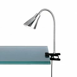 Trio LED-Klemmleuchte, Nickel-matt