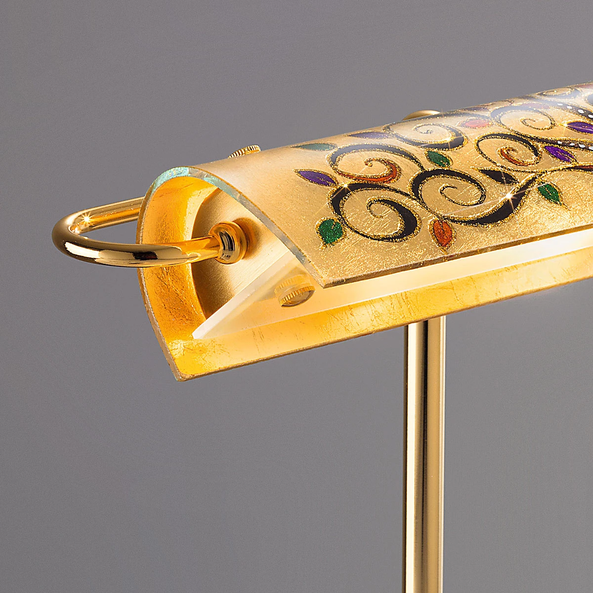 Kolarz LED-Schreibtischleuchte Bankers, Dekor Albero Multi, ausrichtbar 5 Kolarz LED-Schreibtischleuchte Bankers, Dekor Albero Multi, ausrichtbar – Bild 3