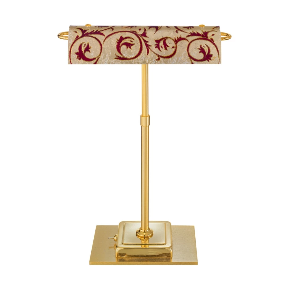 Kolarz LED-Schreibtischleuchte Bankers, Dekor Toscana Gold Red, ausrichtbar 3 Kolarz LED-Schreibtischleuchte Bankers, Dekor Toscana Gold Red, ausrichtbar