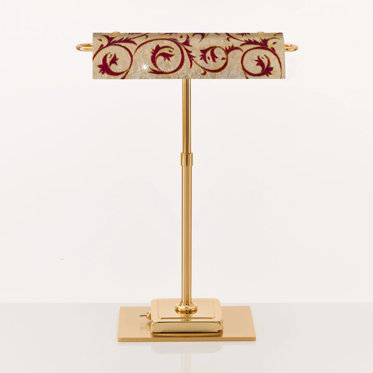 Kolarz LED-Schreibtischleuchte Bankers, Dekor Toscana Gold Red, ausrichtbar 4 Kolarz LED-Schreibtischleuchte Bankers, Dekor Toscana Gold Red, ausrichtbar – Bild 2