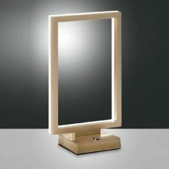 Fabas LED-Tischleuchte Bard in goldfarben oder weiß mit Tastdimmer