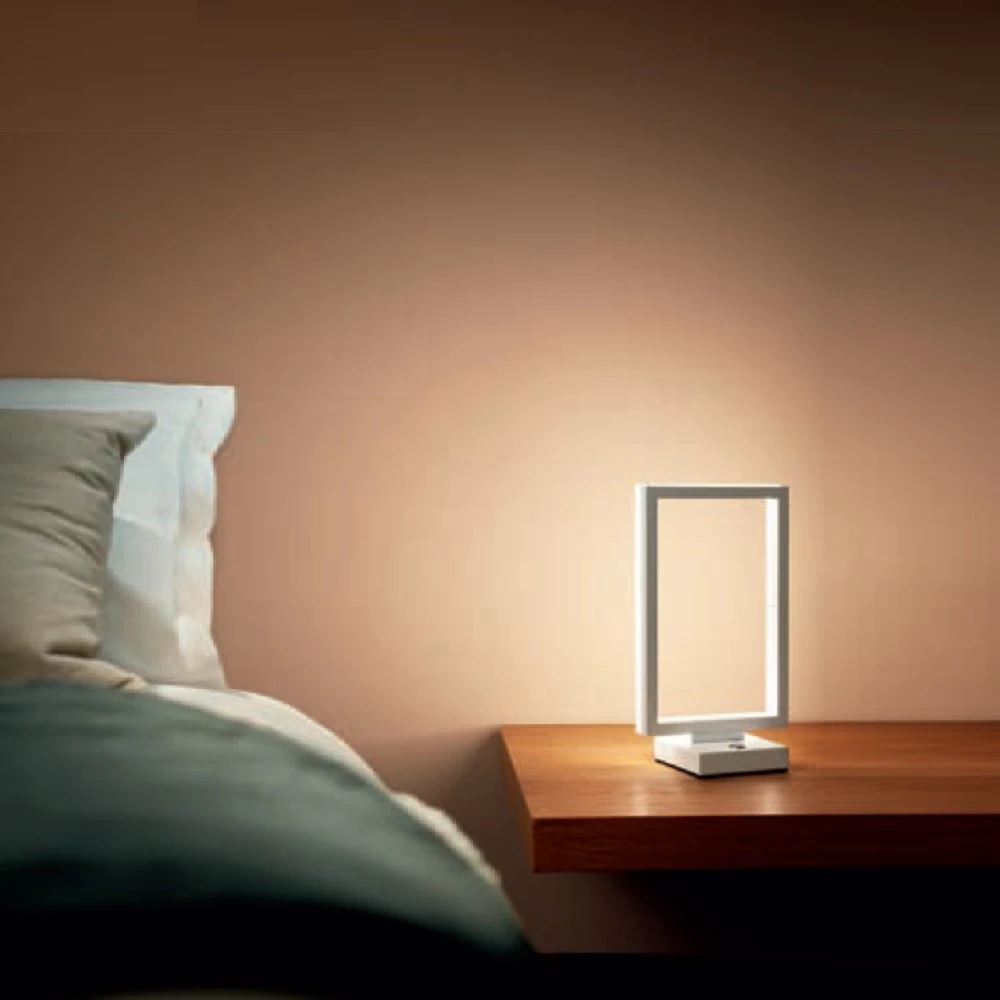 Fabas LED-Tischleuchte Bard in goldfarben oder weiß mit Tastdimmer 4 Fabas LED-Tischleuchte Bard in goldfarben oder weiß mit Tastdimmer – Bild 2