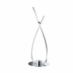 Reality LED-Tischleuchte in chrom, inklusive 2,5 W LED