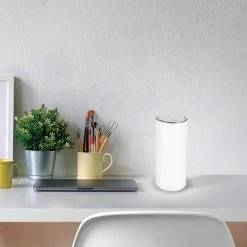 Fabas LED-Tischleuchte Thalia mit Touchdimmer in weiß