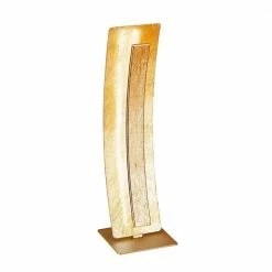 Paul Neuhaus LED-Tischleuchte, Stahl, Blattgold, warmweiß, H=40,50cm