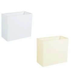URBAN Rechteckiger Lampenschirm E27 Fassung creme oder weiß