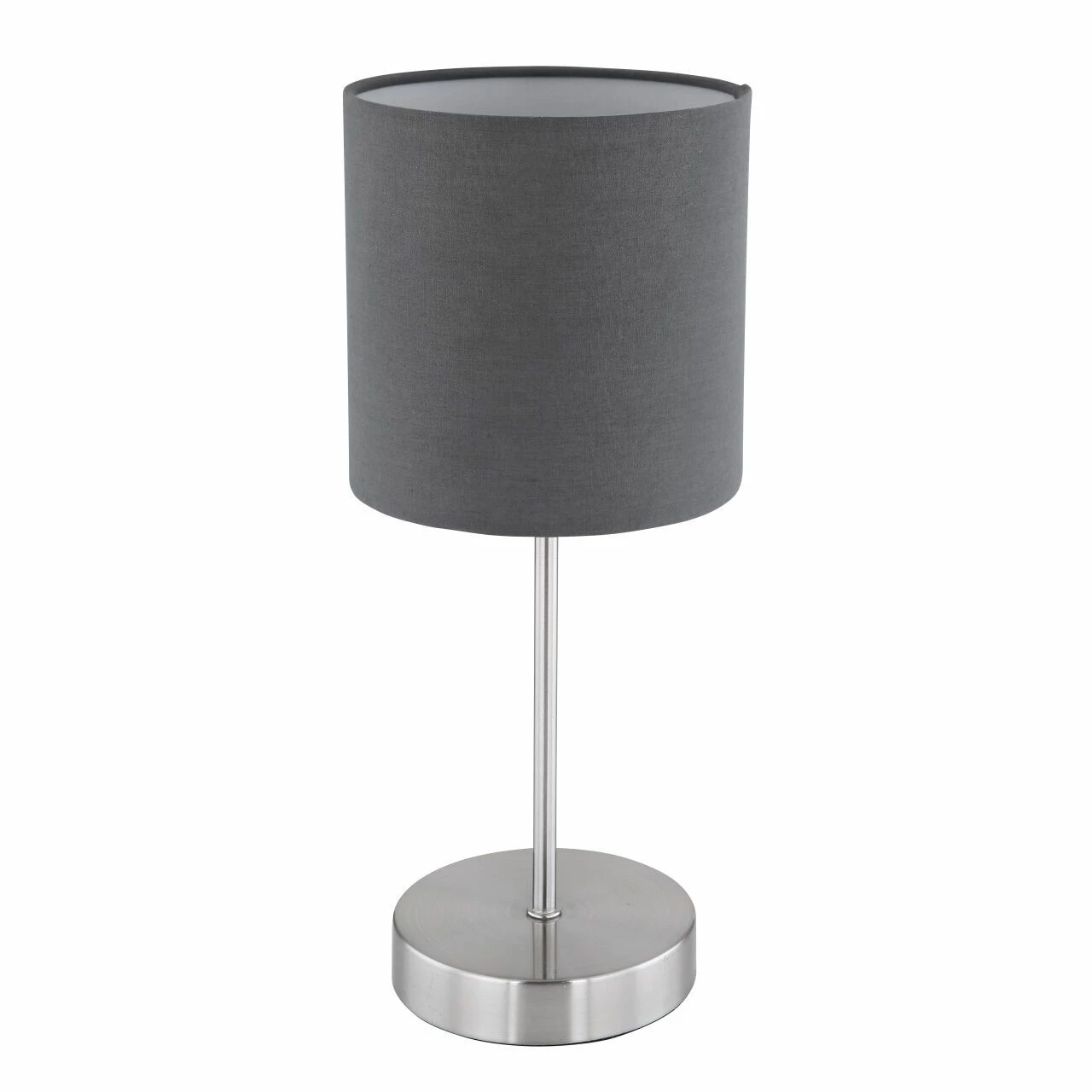 GLOBO runde E14 Tischleuchte aus Stoff matt Schirm höhe 15cm Kabel 15m Tischlampe anthrazit mit Schalter ø 15 cm 5 GLOBO runde E14 Tischleuchte aus Stoff matt Schirm höhe 15cm Kabel 15m Tischlampe anthrazit mit Schalter ø 15 cm – Bild 3