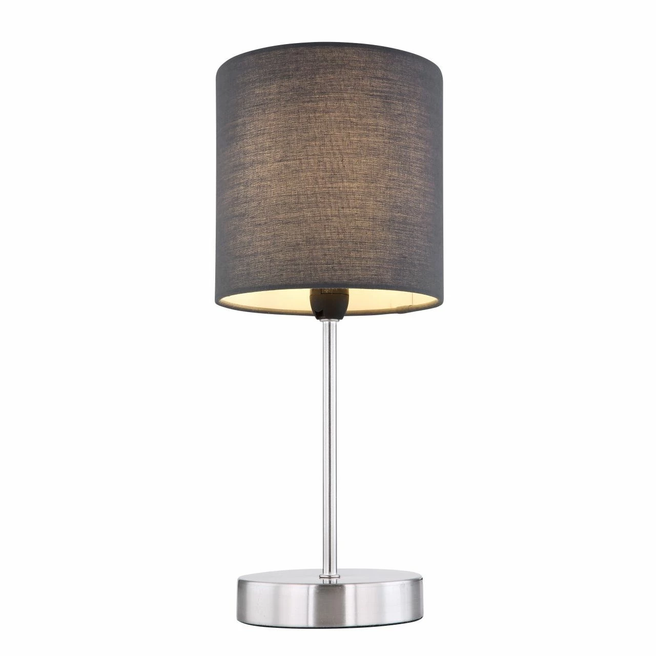 GLOBO runde E14 Tischleuchte aus Stoff matt Schirm höhe 15cm Kabel 15m Tischlampe anthrazit mit Schalter ø 15 cm 6 GLOBO runde E14 Tischleuchte aus Stoff matt Schirm höhe 15cm Kabel 15m Tischlampe anthrazit mit Schalter ø 15 cm – Bild 4