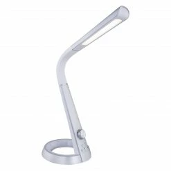 GLOBO runde LED Tischleuchte Lampe mit Sensor CCT-Lichtfarbsteuerung er Sockel 1 Flexo-Arm Flexo USB Charger Nachtlicht RGB 3000-6300K automatischem Farbwechsel Tischlampe silberfarben und weiß -Tischleuchten Verkäufe runde led tischleuchte lampe 58376Sa1280x1280 globo 58376s