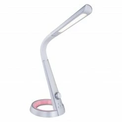 GLOBO runde LED Tischleuchte Lampe mit Sensor CCT-Lichtfarbsteuerung er Sockel 1 Flexo-Arm Flexo USB Charger Nachtlicht RGB 3000-6300K automatischem Farbwechsel Tischlampe silberfarben und weiß -Tischleuchten Verkäufe runde led tischleuchte lampe 58376Sj1280x1280 globo 58376s