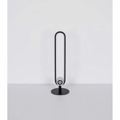 GLOBO runde LED Tischleuchte matt Sockeloben oval mit 5W Lautsprecher Tischlampe schwarz und Schalter ø 15 cm -Tischleuchten Verkäufe runde led tischleuchte matt 58007TLu1280x1280 globo 58007tl