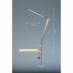 Fischer & Honsel schwenkbare LED Klemmleuchte Schreibtischleuchte mit CCT-Lichtfarbsteuerung und Sensordimmer in 2 Farben -Tischleuchten Verkäufe schwenkbare dimmbare led klemmleuchte 50428V fischerhonsel 50428