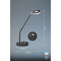 Fischer & Honsel Schwenkbare und dimmbare LED Tischleuchte mit CCT-Lichtfarbsteuerung Schreibtischleuchte in 2 Farben -Tischleuchten Verkäufe schwenkbare dimmbare led tischleuchte 50416V fischerhonsel 50416