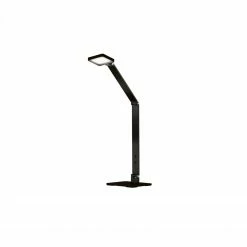 Fischer & Honsel schwenkbare dimmbare LED Tischleuchte mit CCT-Lichtfarbsteuerung eckige Tischlampe schwarz mit Schalter 20 x 69,50 cm