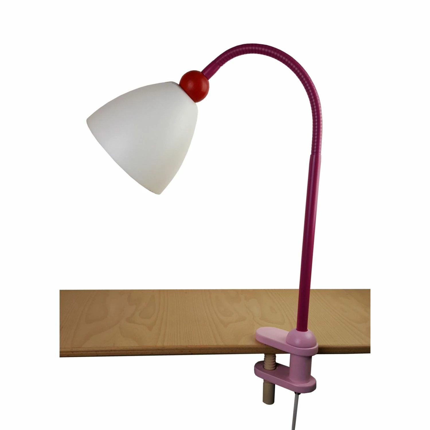Niermann schwenkbare E14 Klemmleuchten Kinderleuchte rosa weiß Tischleuchte mit flexarm und Schalter 25 x 4,5 x 40 cm Lisa 2 Niermann schwenkbare E14 Klemmleuchten Kinderleuchte rosa weiß Tischleuchte mit flexarm und Schalter 25 x 4,5 x 40 cm Lisa
