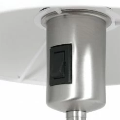 Steinhauer silberfarbene Tischleuchte mit weißem Stoffschirm, Direktschalter, Nachttischlampe, E27, Kopf zylinderförmig -Tischleuchten Verkäufe silberfarbene tischleuchte mit weistoffschirmdirektschalternachttischlampee27kopf 1563ST 6 steinhauer 1563st