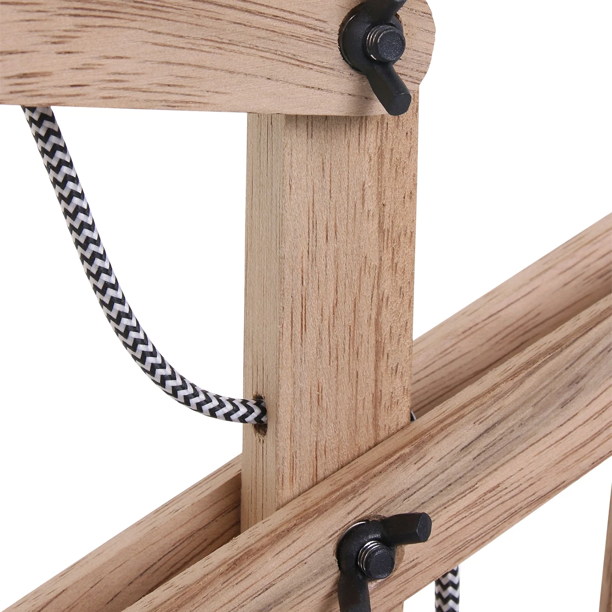 Steinhauer skandinavische Tischleuchte aus Holz mit weißem Stoffschirm, höhenverstellbar, mit Schnurschalter, E27 7 Steinhauer skandinavische Tischleuchte aus Holz mit weißem Stoffschirm, höhenverstellbar, mit Schnurschalter, E27 – Bild 5