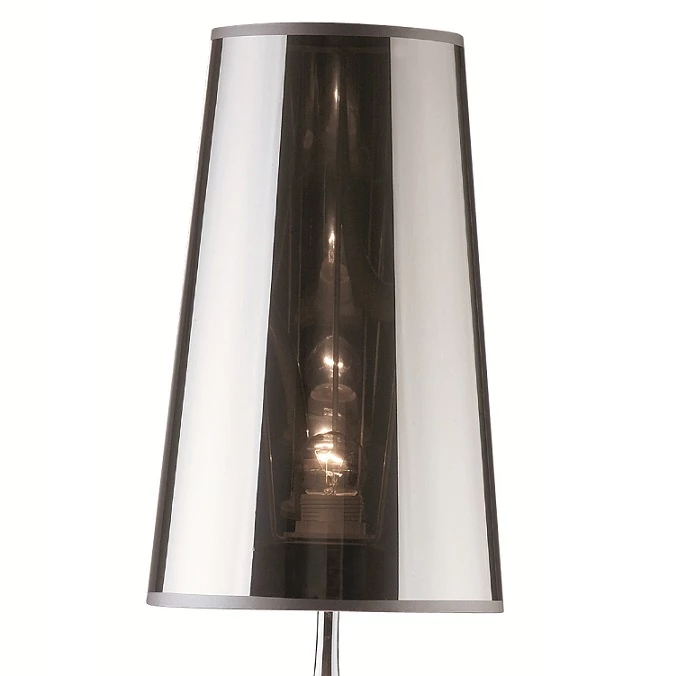 Ideal Lux Tischleuchte in chrom mit transparentem Schirm, in 2 Größen wählbar 6 Ideal Lux Tischleuchte in chrom mit transparentem Schirm, in 2 Größen wählbar – Bild 4